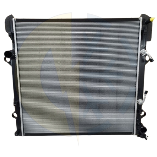 radiador toyota land cruiser prado 02-09 diesel con tapa izq atm ...
